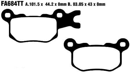 TT Sport Carbon Fusion Brake Pads