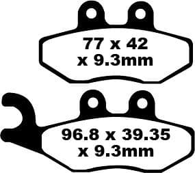 SFA-HH Series Sindered Scooter Brake Pads