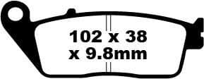 SFA-HH Series Sindered Scooter Brake Pads