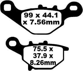 SFA-HH Series Sindered Scooter Brake Pads