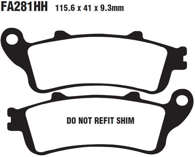 SFA-HH Series Sindered Scooter Brake Pads