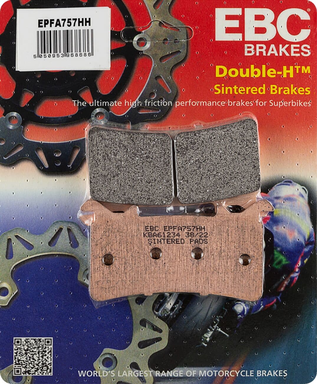 EPFA Series Extreme Pro Sindered Brake Pads