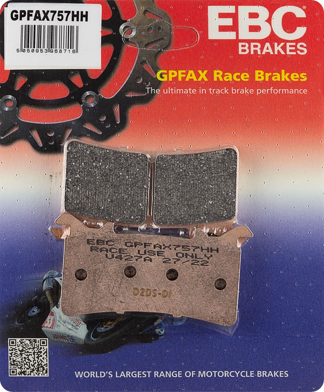 GPFAX Series Race Sindered Brake Pads