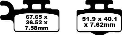 TT Sport Carbon Fusion Brake Pads
