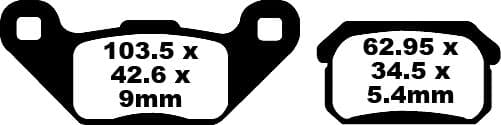 TT Sport Carbon Fusion Brake Pads