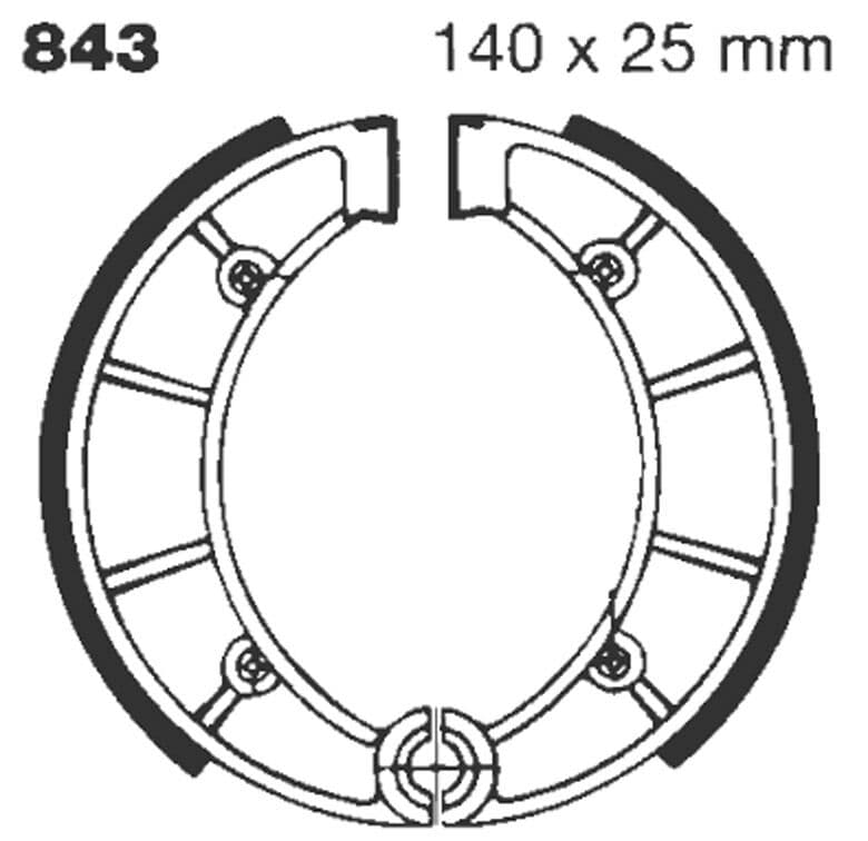 "G" Grooved Brake Shoe