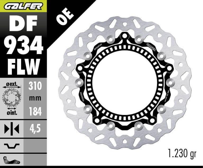 Brake Rotor Floating Wave