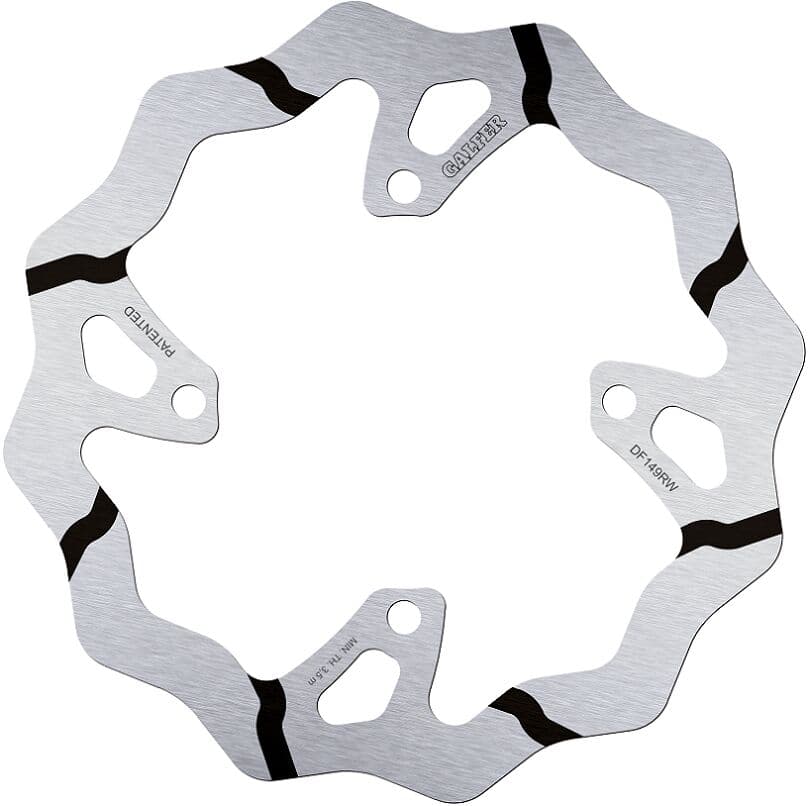 BRAKE ROTOR FIXED WAVE GROOVED OVERSIZE