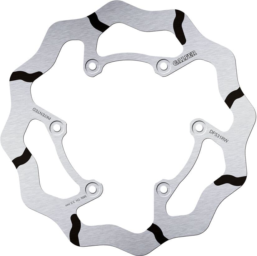 BRAKE ROTOR FIXED WAVE GROOVED OVERSIZE