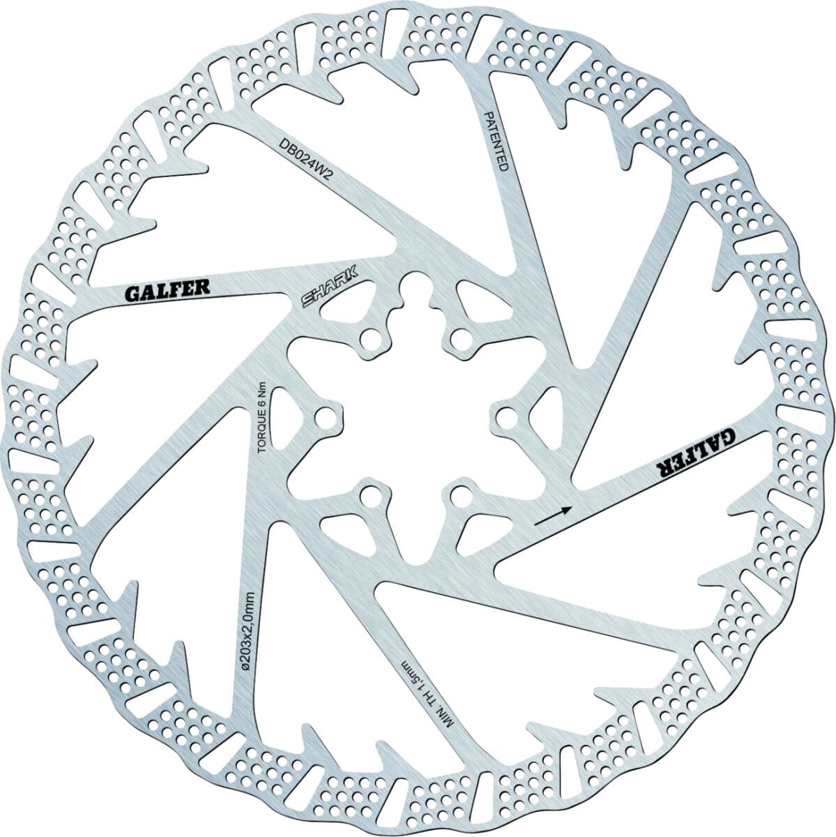 Shark 6-Bolt Bicycle Brake Rotor