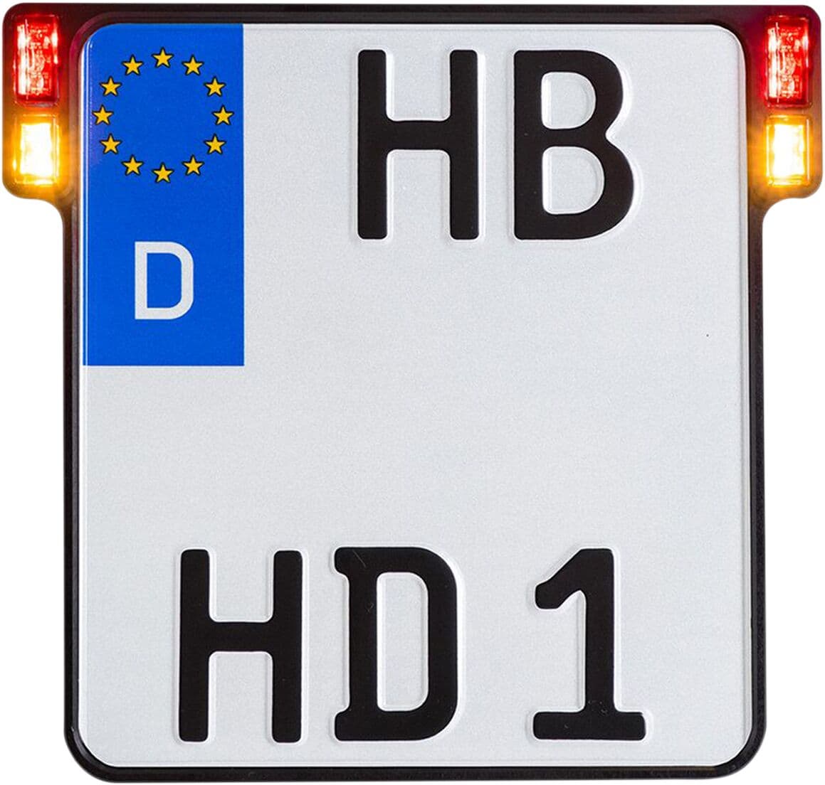 All-in-One 2.0 License Plate Holder w/ LED Plate Lights, Brake and Rear Lights