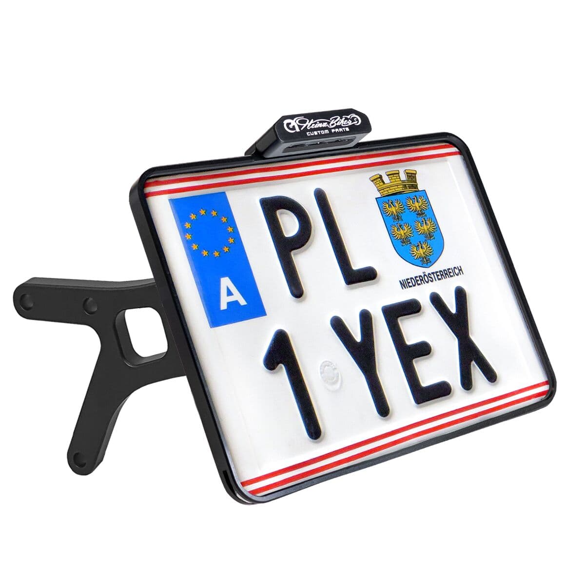 License Plate Side Mounts - with 1" Axle