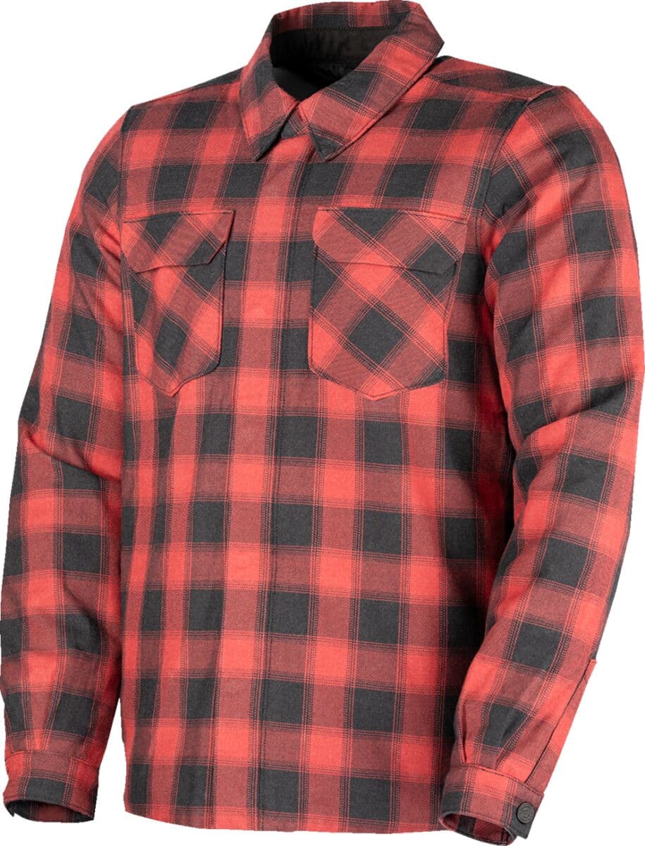 Fallblock Flannel™ Jacket Black| Red