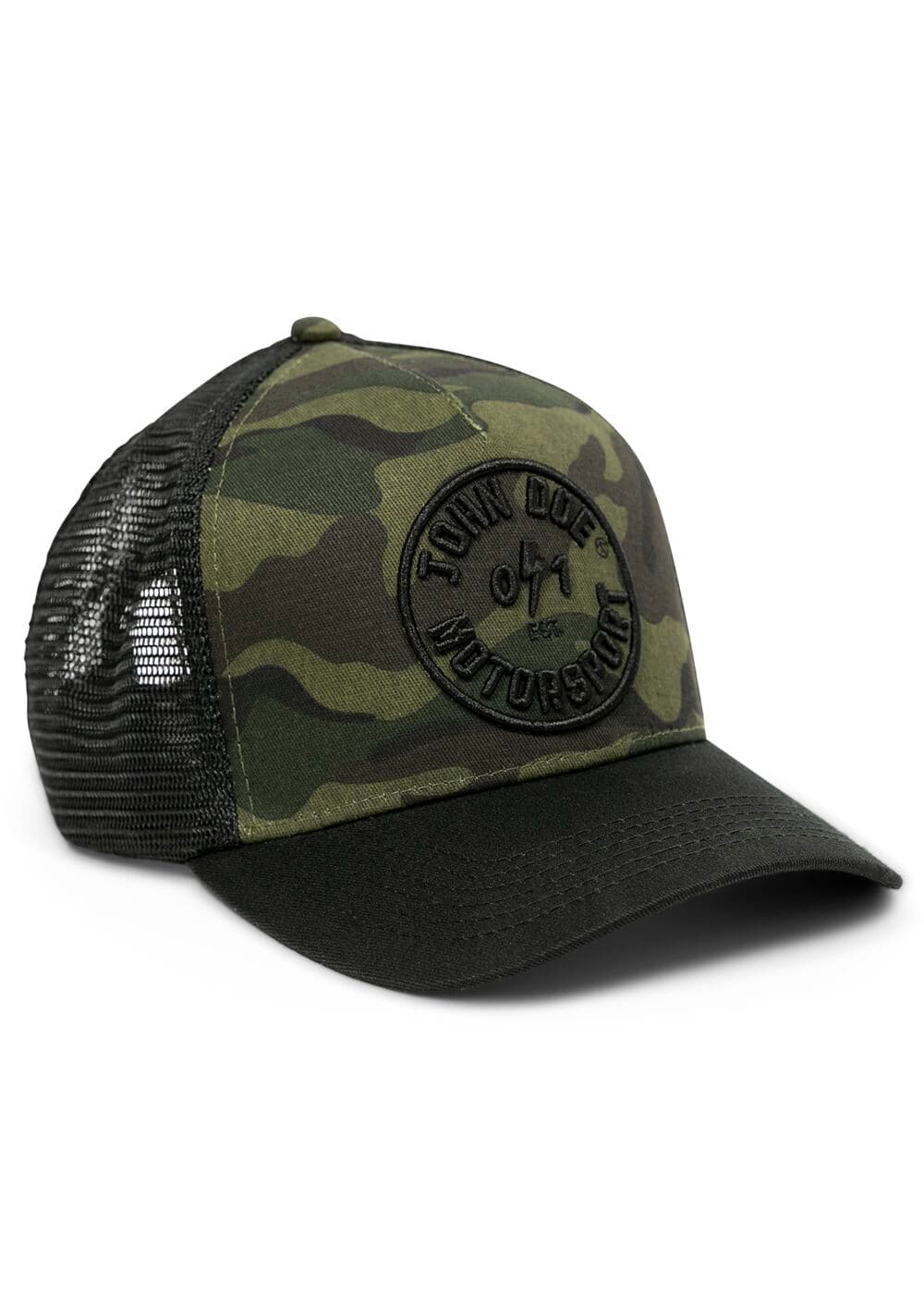 Camou 0/1 Trucker Hat Black