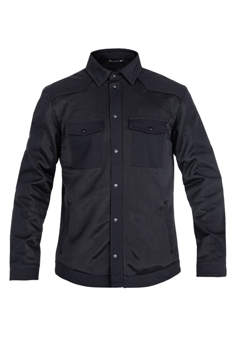 Aero Mesh Motoshirt Black