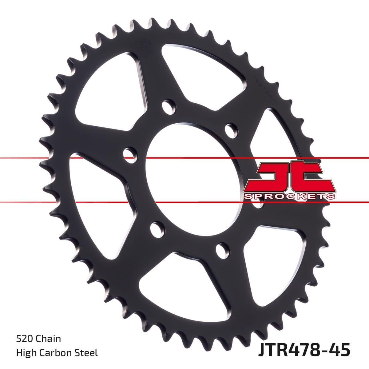Rear Sprocket Induction Hardened Black Zinc Finish
