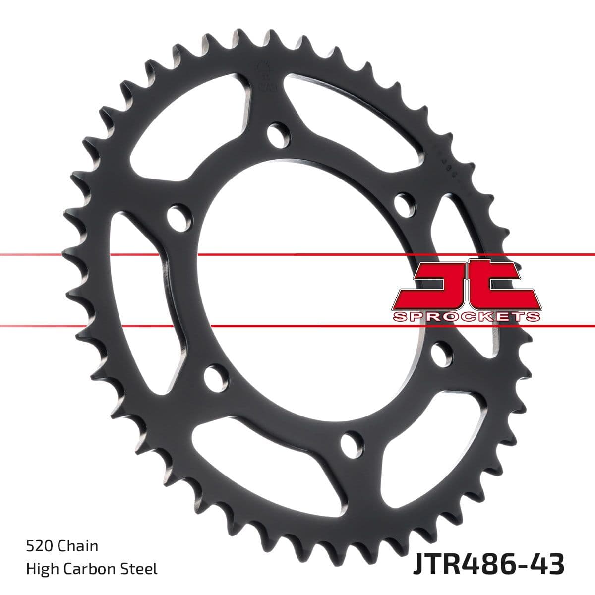 Rear Sprocket Induction Hardened Black Zinc Finish