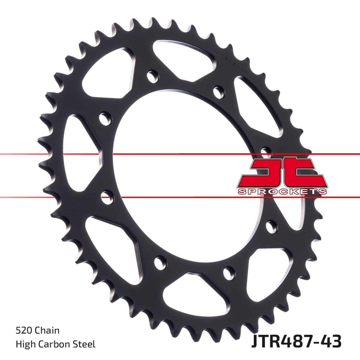 Rear Sprocket Induction Hardened Black Zinc Finish