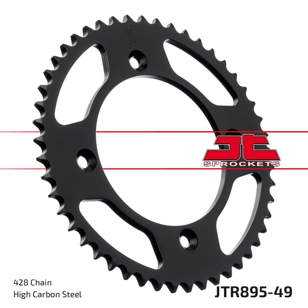 Rear Sprocket Induction Hardened Black Zinc Finish