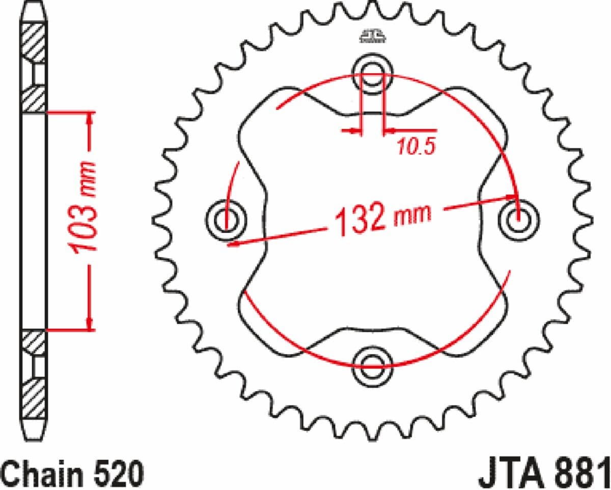 RaceLite Aluminum Rear Sprocket