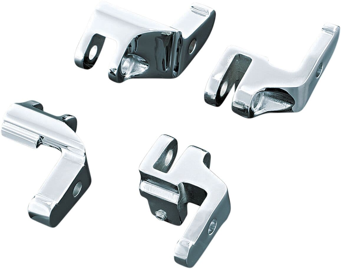 Chrome Driver Floorboard Relocation Brackets