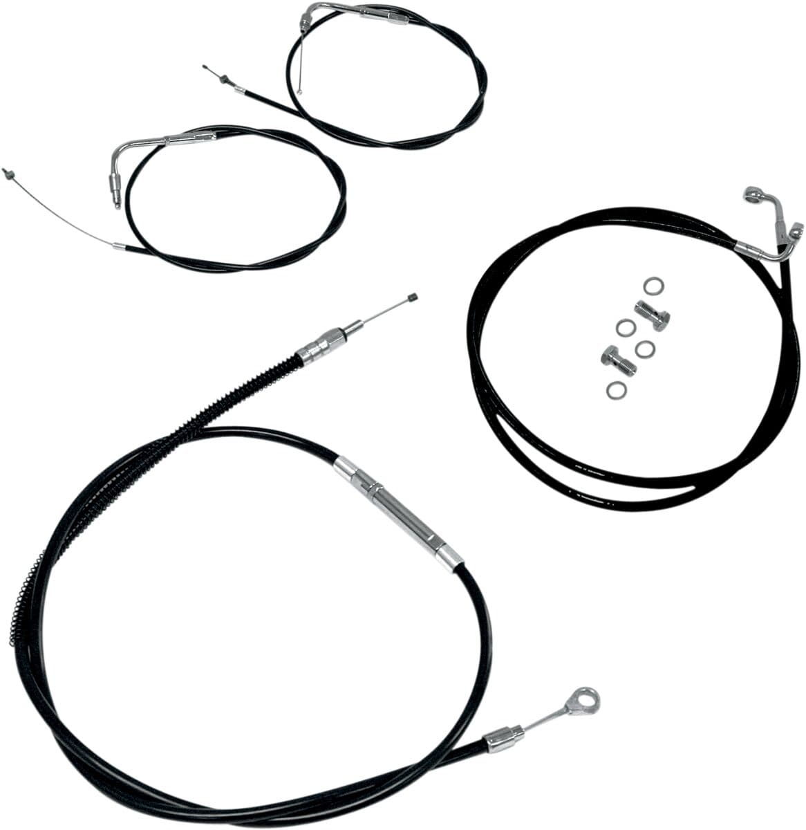 Standard Black Vinyl Handlebar Cable/Brake Line Kit