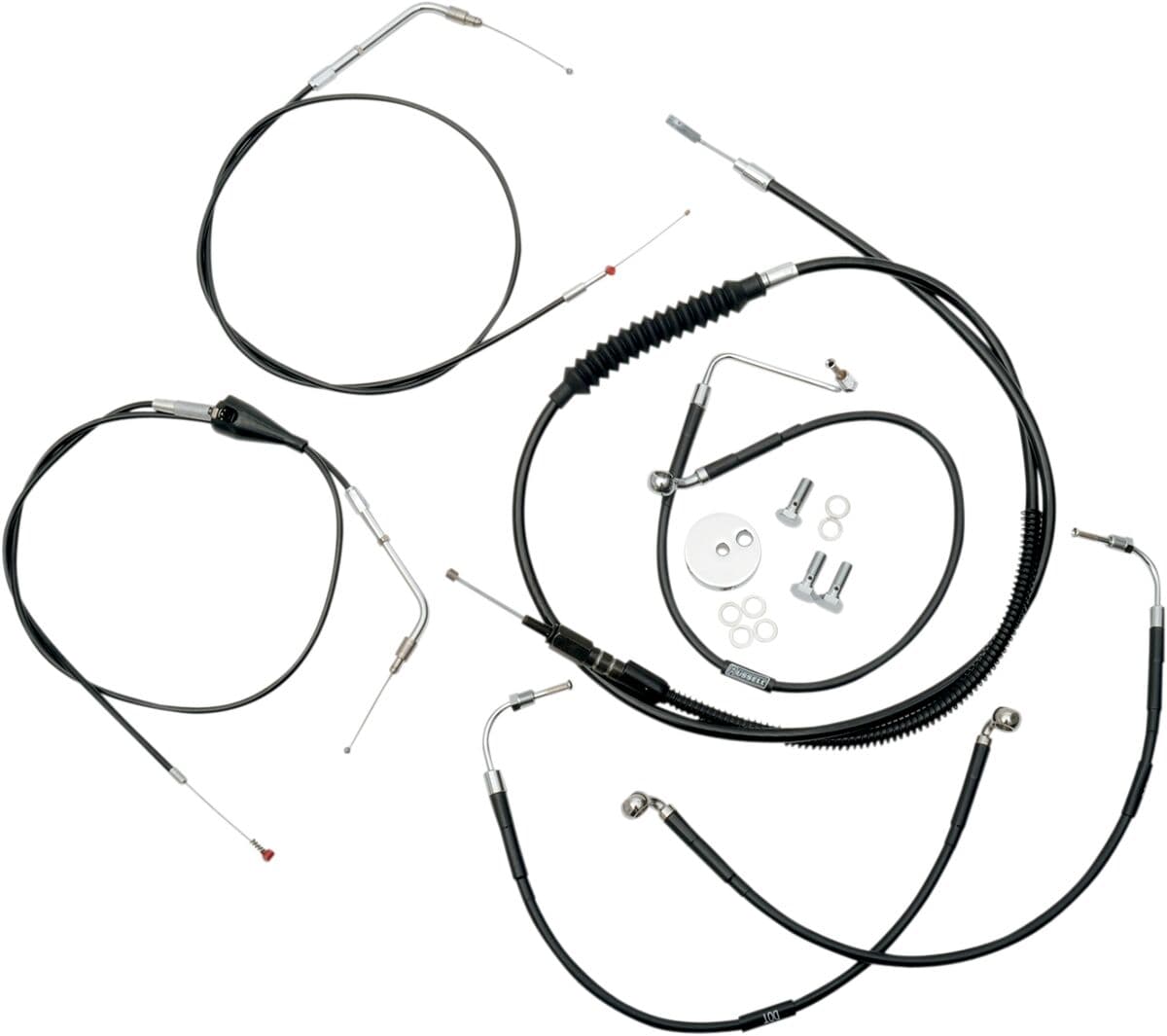 Standard Black Vinyl Handlebar Cable/Brake Line Kit