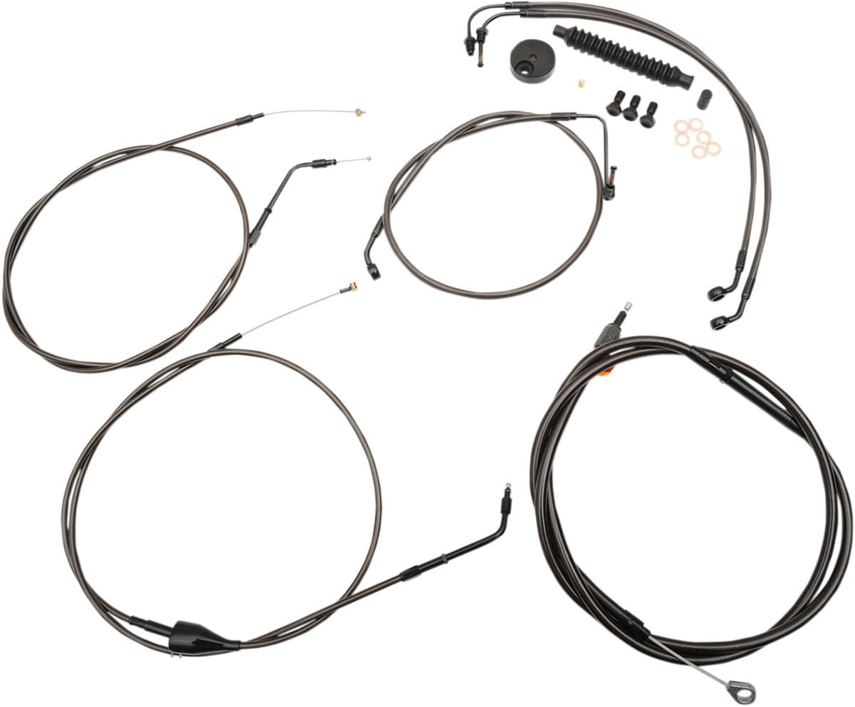 Standard Midnight Braided Handlebar Cable/Brake Line Kit