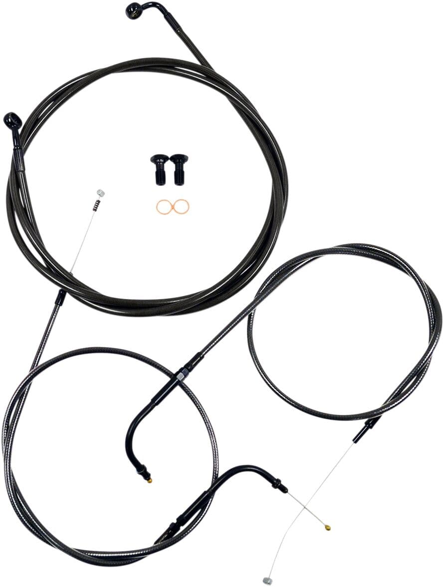 Standard Midnight Braided Handlebar Cable/Brake Line Kit