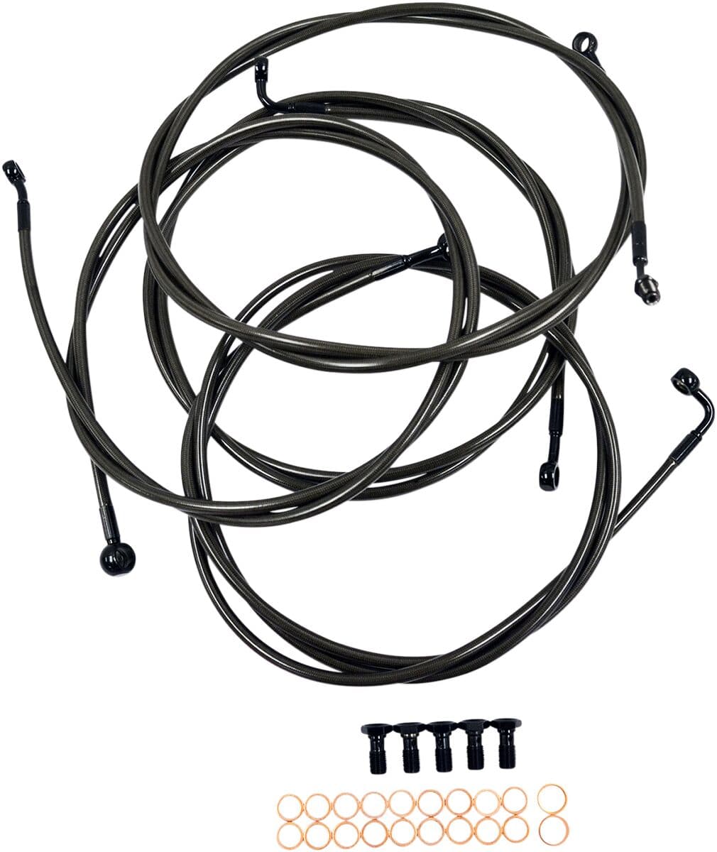 Standard Midnight Braided Handlebar Cable/Brake Line Kit