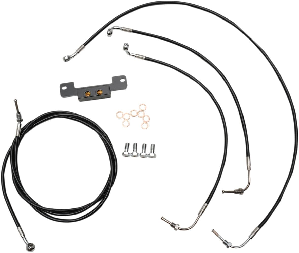 Standard Black Vinyl Handlebar Cable/Brake Line Kit