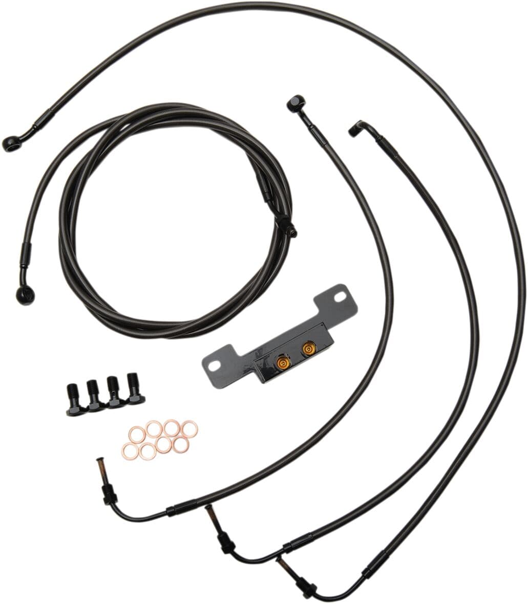 Standard Midnight Braided Handlebar Cable/Brake Line Kit