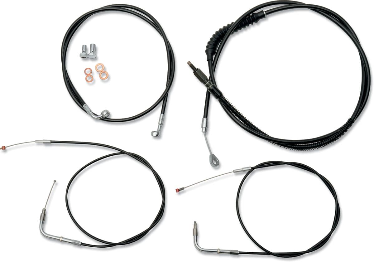 Standard Black Vinyl Handlebar Cable/Brake Line Kit