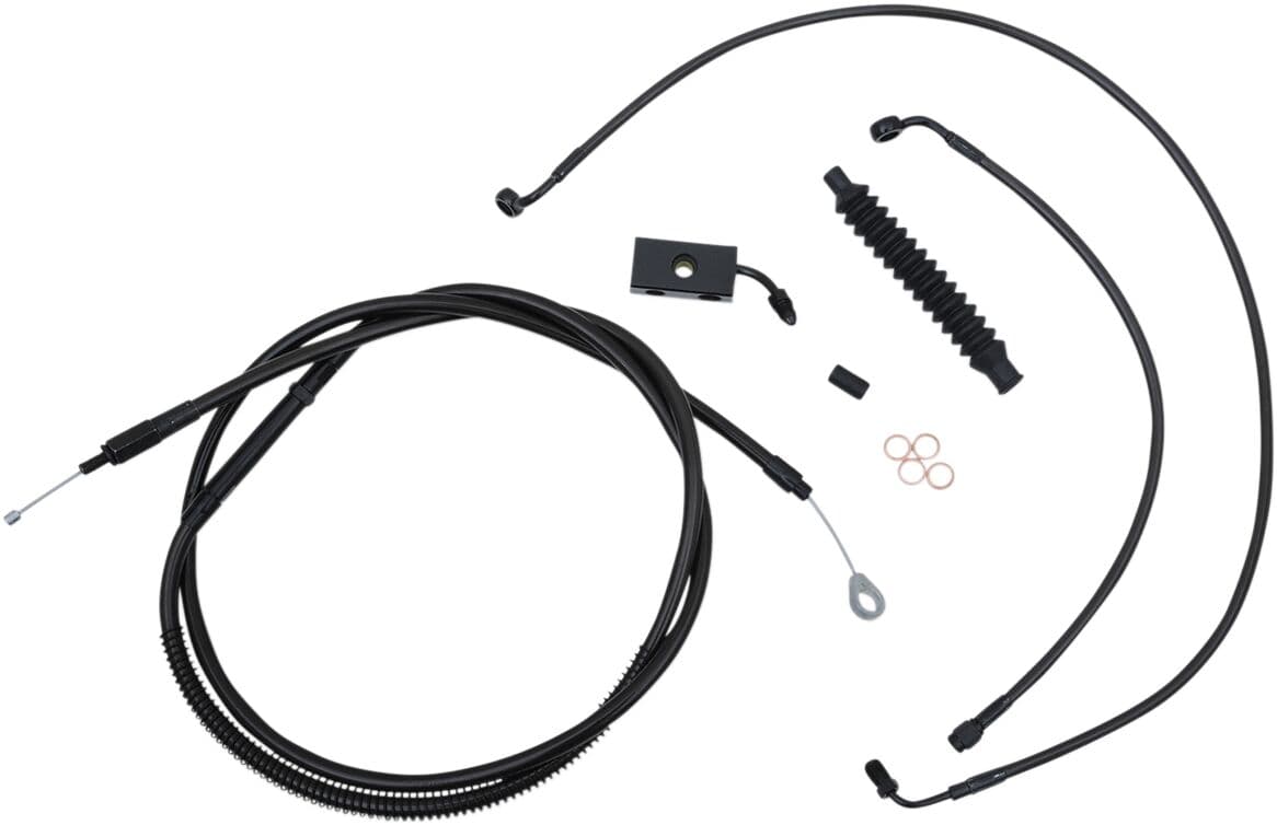 Standard Midnight Braided Handlebar Cable/Brake Line Kit