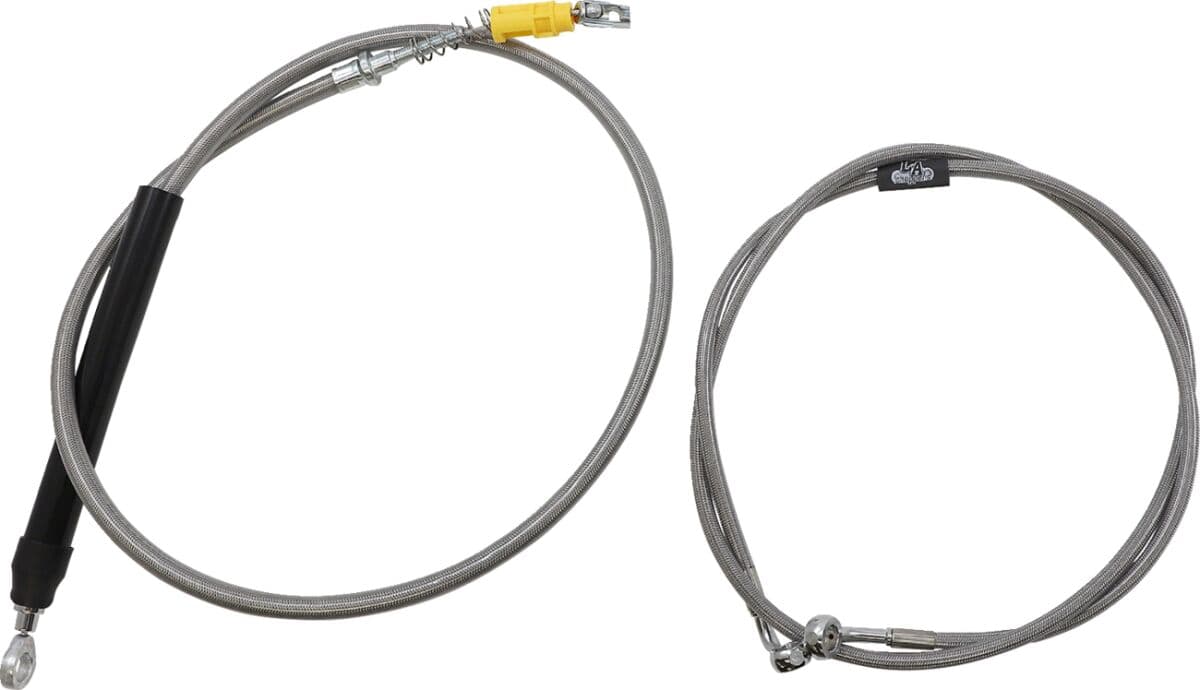 Complete Stainless Braided Handlebar Cable/Brake Line Kit