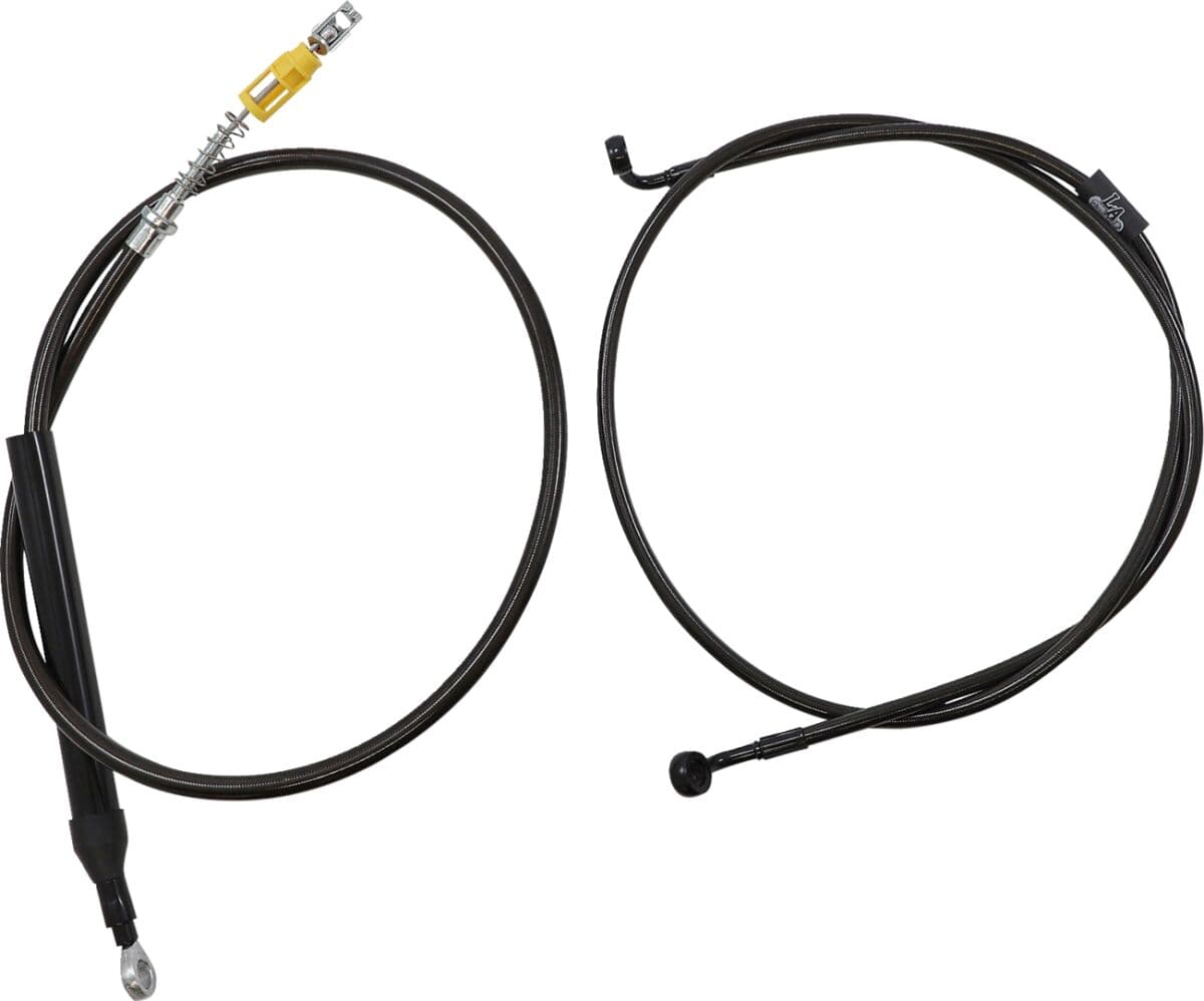Complete Midnight Braided Handlebar Cable/Brake Line Kit
