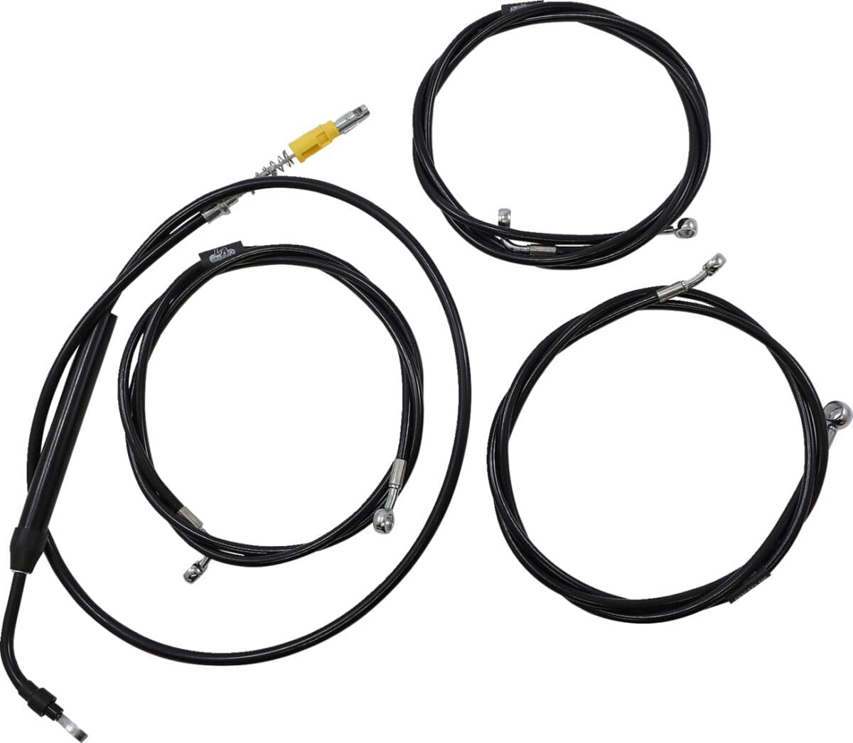 Standard Black Vinyl Handlebar Cable/Brake Line Kit