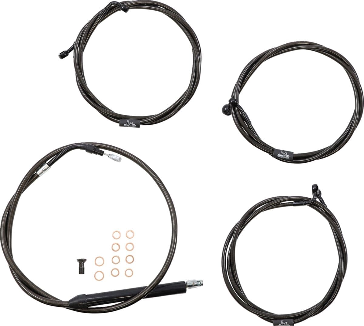 Standard Midnight Braided Handlebar Cable/Brake Line Kit