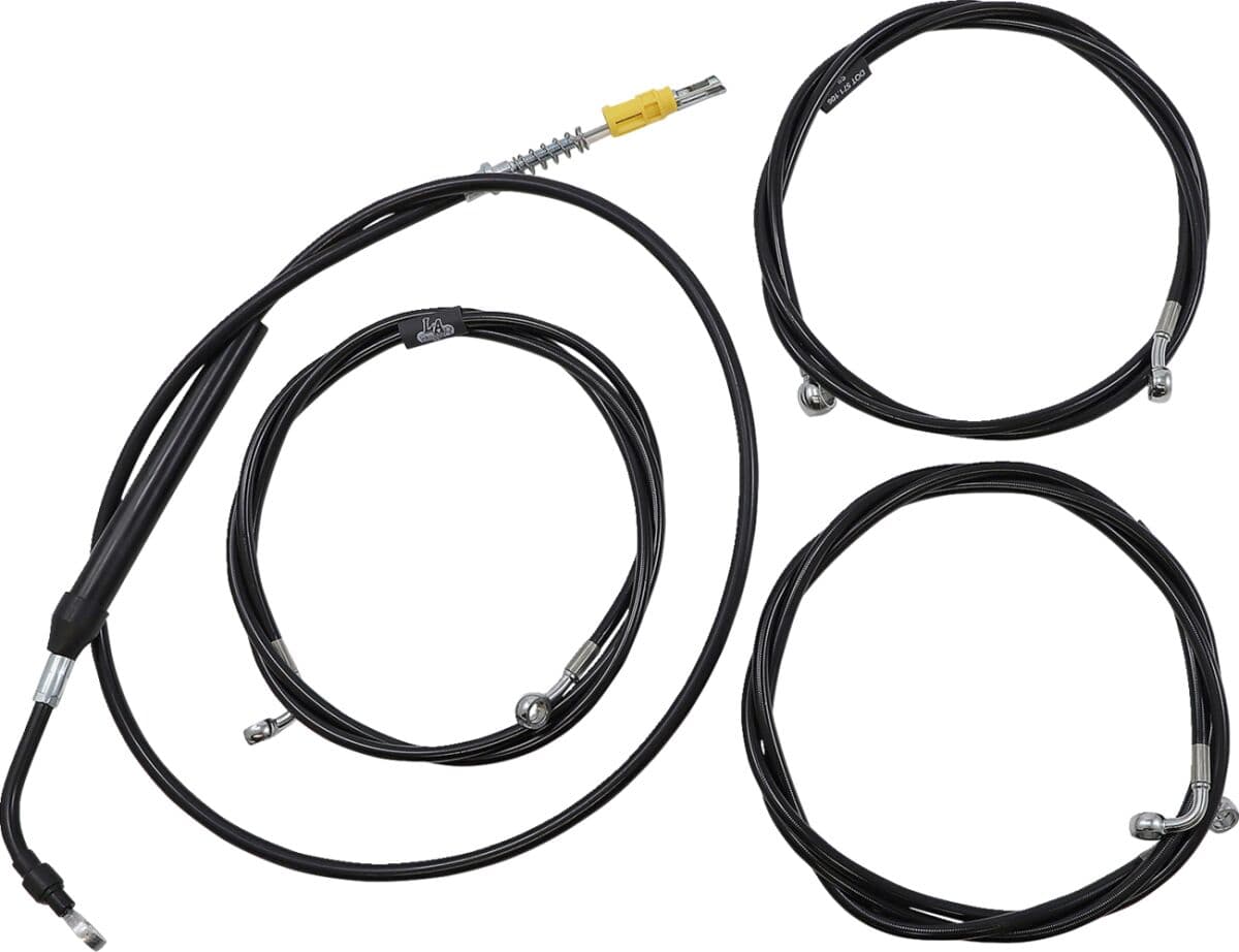 Standard Black Vinyl Handlebar Cable/Brake Line Kit