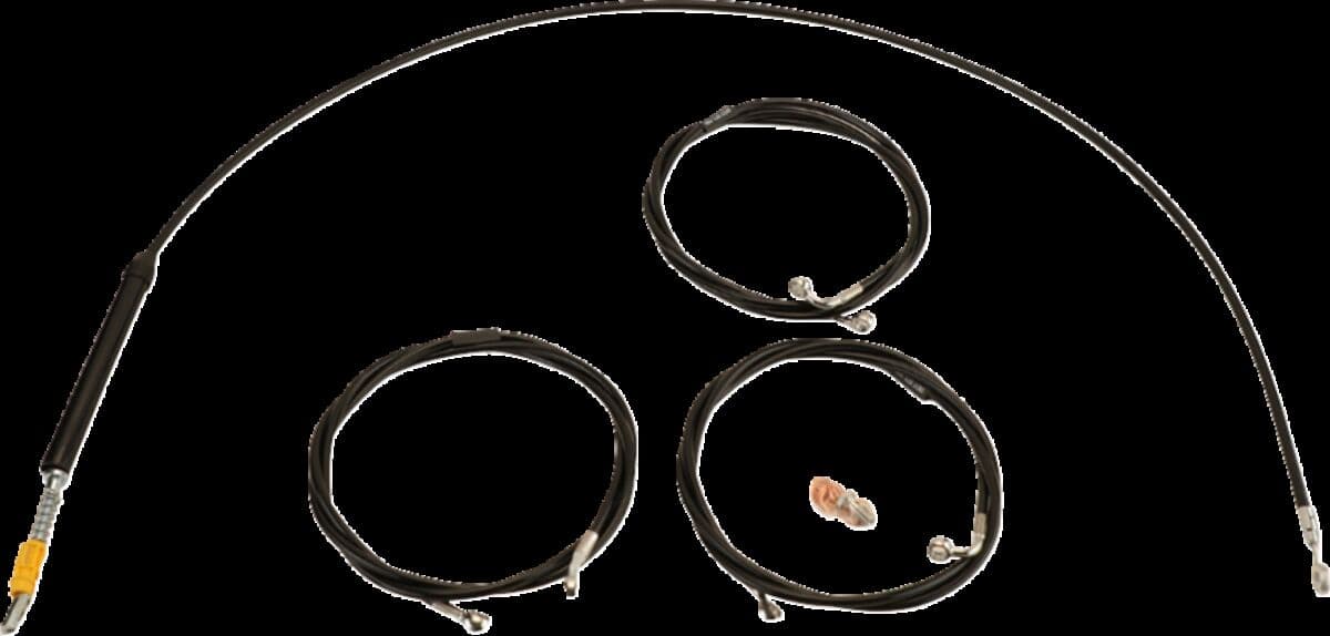 Standard Black Vinyl Handlebar Cable/Brake Line Kit