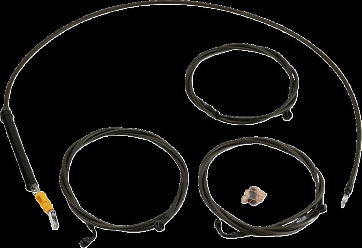 Standard Midnight Braided Handlebar Cable/Brake Line Kit