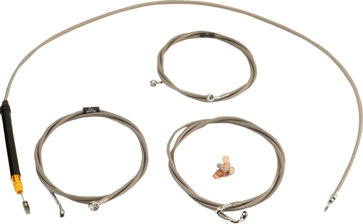 Standard Stainless Braided Handlebar Cable/Brake Line Kit