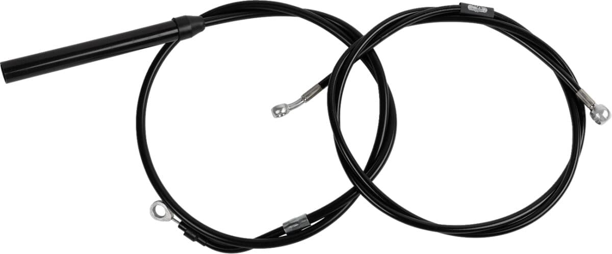 Standard Black Vinyl Handlebar Cable/Brake Line Kit