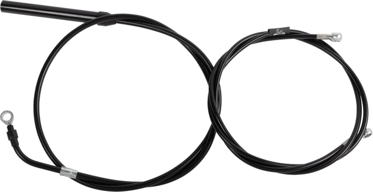 Standard Black Vinyl Handlebar Cable/Brake Line Kit