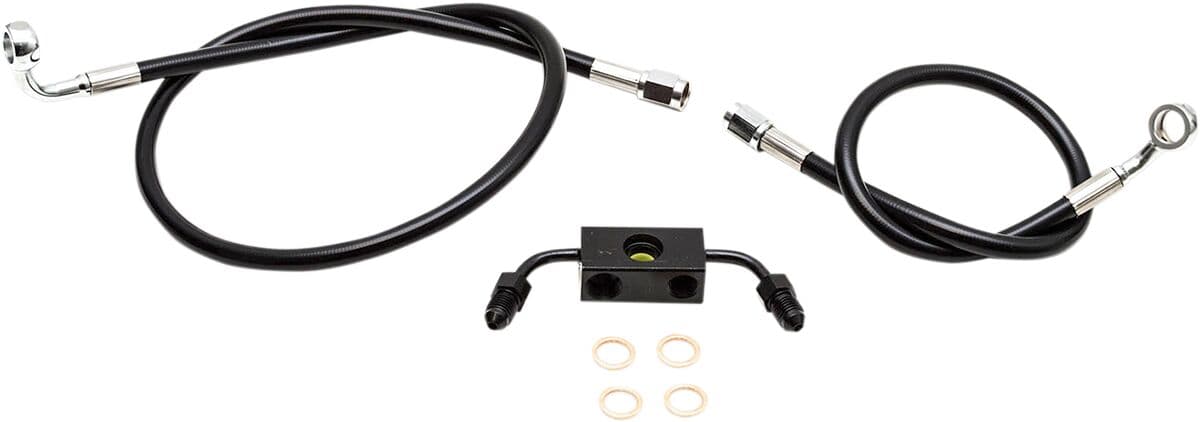 Black Braided Brake Line Kit