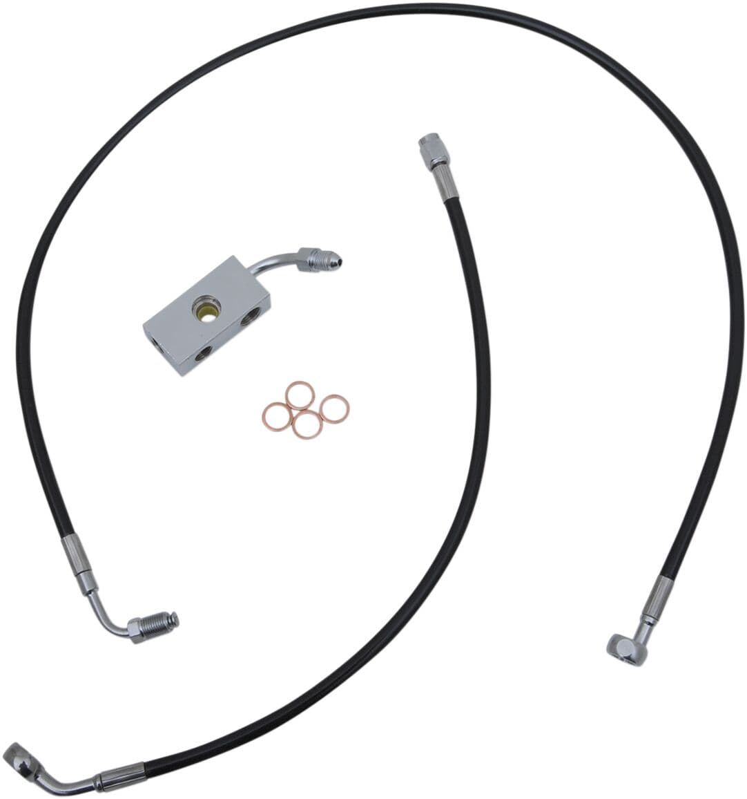 Black Braided Brake Line Kit