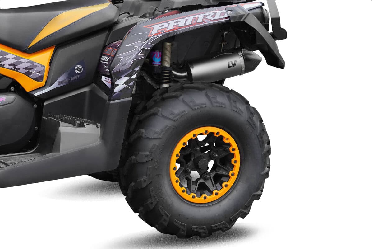 LV One Evo Stainless Steel Slip-On Muffler for ATV