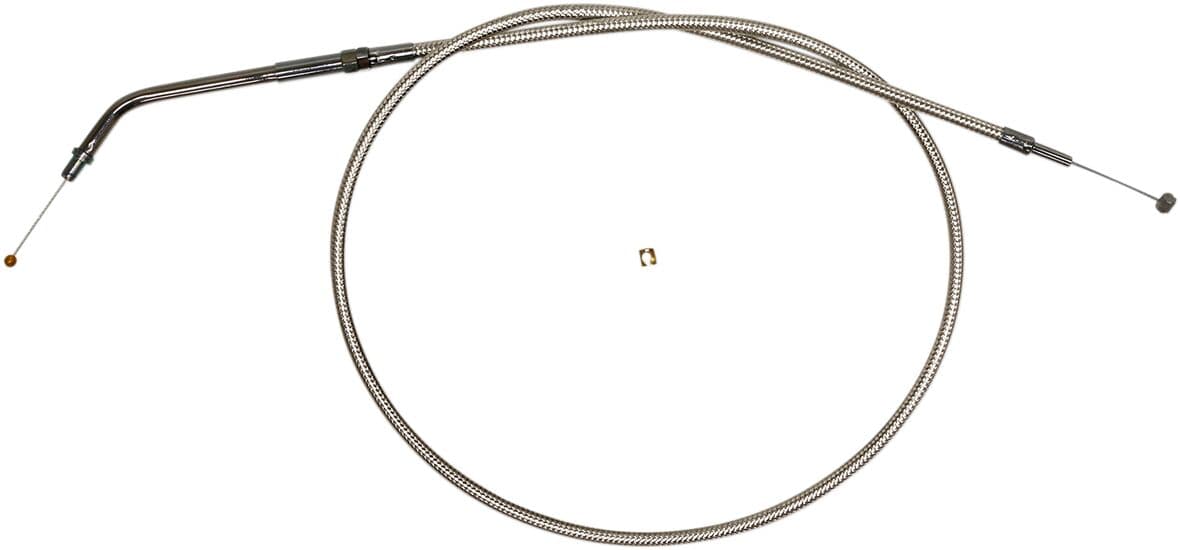 Polished Stainless Steel Braided Throttle/Idle Cable