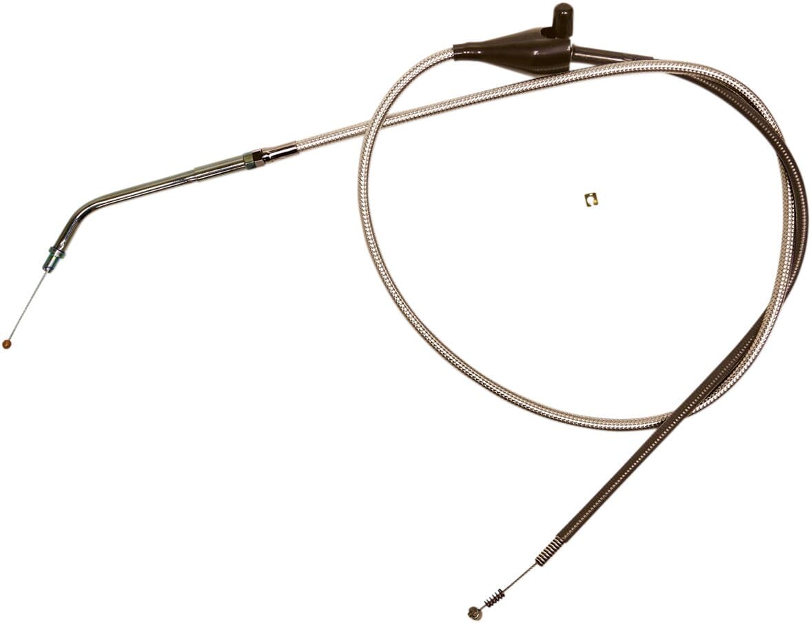 Polished Stainless Steel Braided Throttle/Idle Cable
