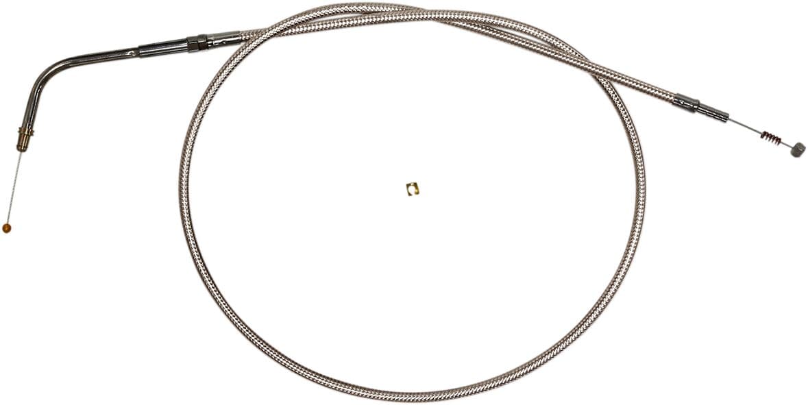 Polished Stainless Steel Braided Throttle/Idle Cable